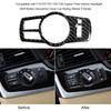 Replacement for BMW F10 F07 F01 F25 F26 Carbon Fiber Interior Headlight Shift Button Decorative Cover Car Styling
