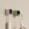 Toothbrush Holders For Bathroom Wall-Mounted Toothbrush Storage Rack With Lid Hanging Electric Toothbrush Holder