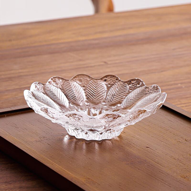 Yude 5-Piece Floral Glass Dinnerware Set