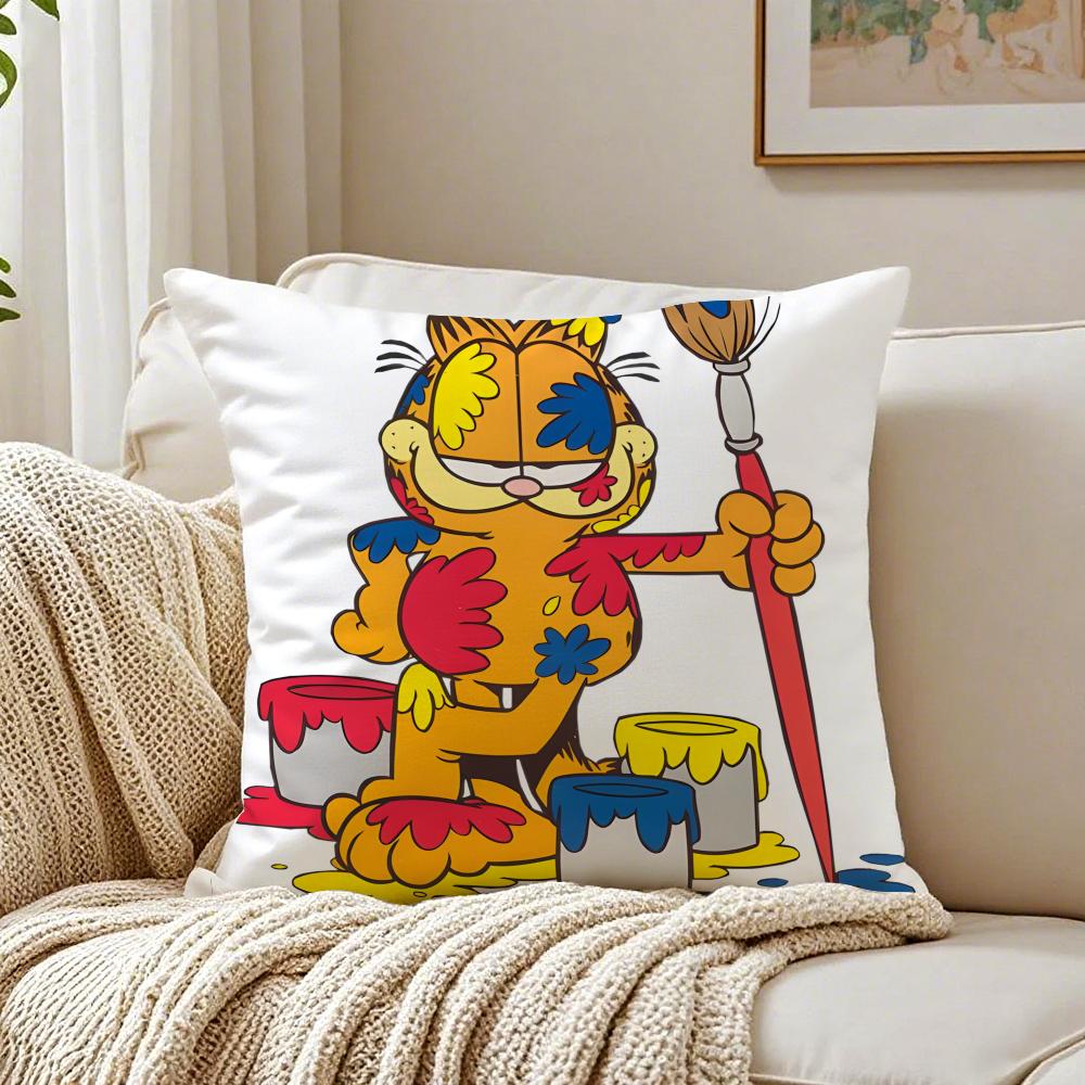 G-Garfield Cushion Cover Pillowcase Anti-Dustmite Living Room Sofa Decor Cushion Room
