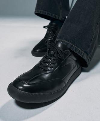 Draw Fit Felix Leather Sneakers [Black]