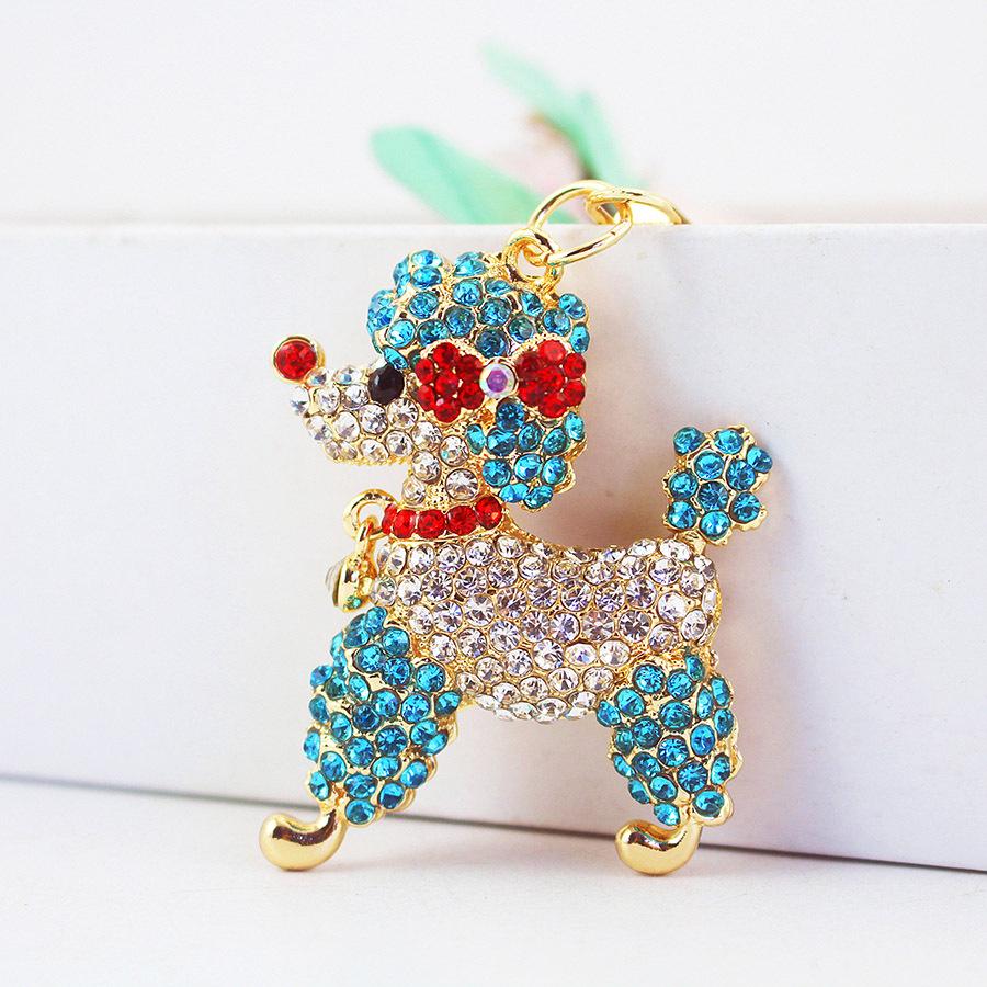 Breloc coreean drăguț cu cristale - accesoriu pentru geantă de damă 541