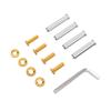 4Pcs Water Cooling Radiator Fitting Professional Long Short Screws Fan Mounting Screw PC Fan Screws for Water Cooling