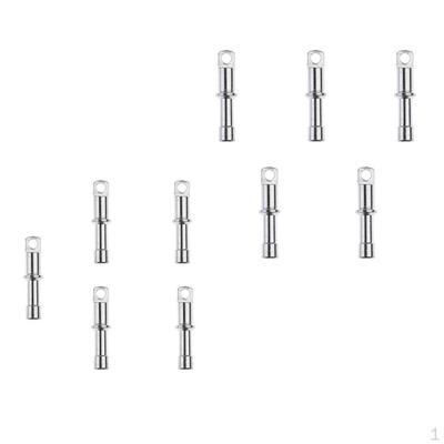 10 Stück Ersatz-Aluminiumlegierung-Stangenendkappen für 8,5 mm & 7,9 mm Durchmesser Zeltstange Camping