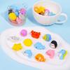 12 Pcs Ocean Animal Ocean Animal Shaped Bucket Eraser 2.36*2.75 Inch Pencil Erasers  Office