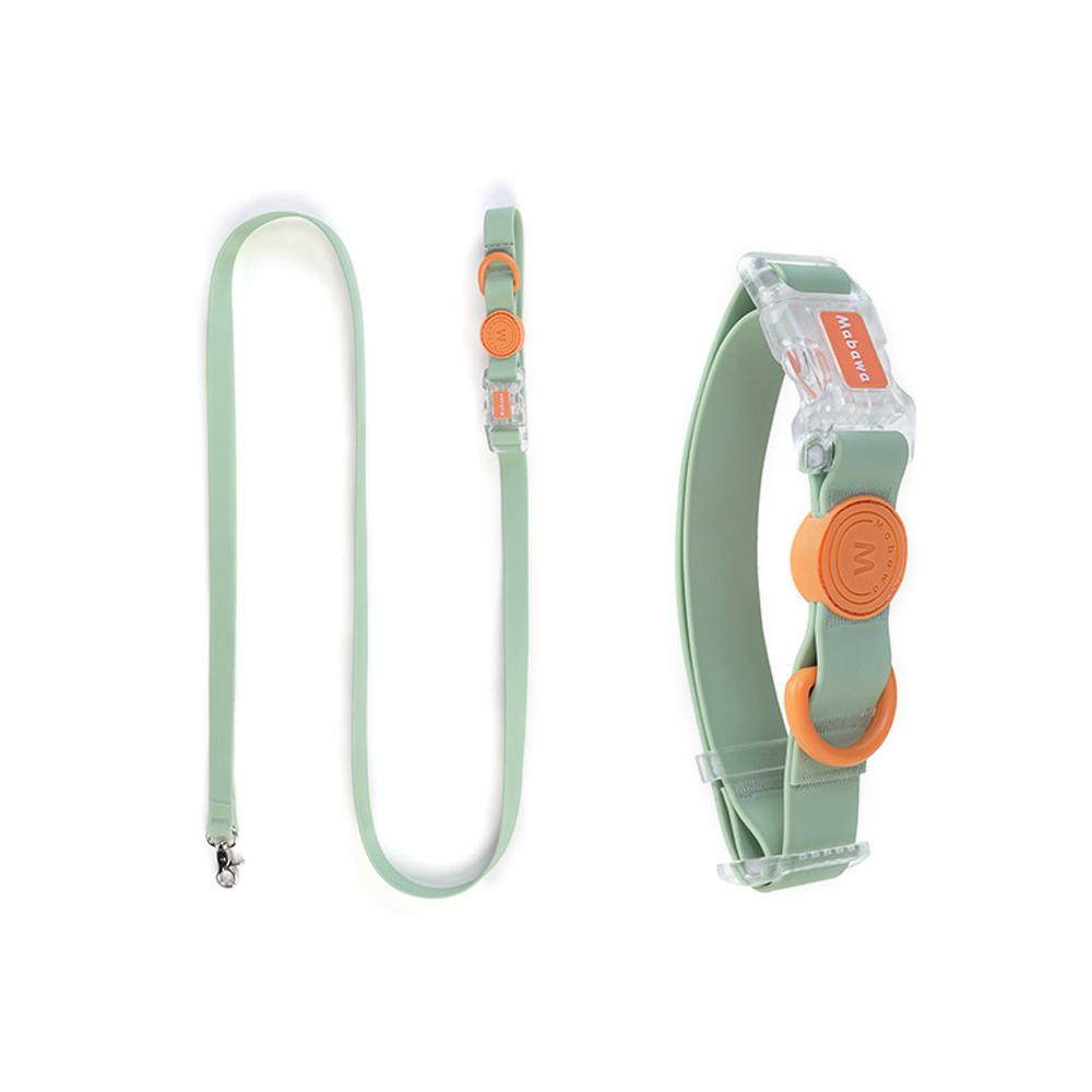 Set Collar Leash Transparent Buckle Candy Color Small Medium Dogs Collar Fashion Cat Pet Rope Puppy
