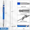 26 Pcs Marker Welders Pencil Metal Mechanical Pencils Silver Round Refills  Woodworking