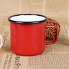 Enamel Retro Style Mug Classic Sturdy Handle Large Capacity Drinking Cup for Coffee Tea Collectors