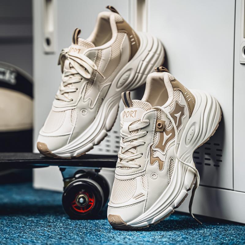 

Новые модные мужские осенне-зимние низкие удобные туфли дышащие повседневные кроссовки 39 хаки/бежевый