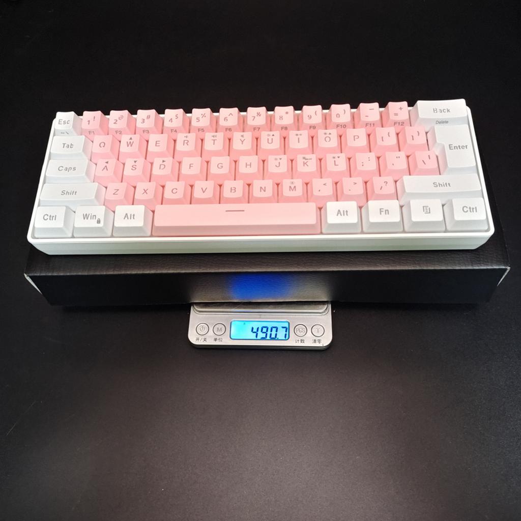 61 Keys Wired Gaming Keyboard RGB Backlit USB Keyboard for Laptop Desktop Computer Gaming Keyboard USB Wired Keypad