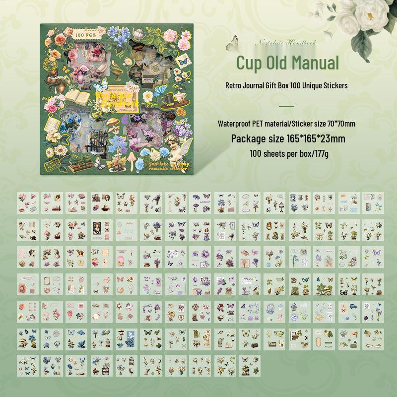 Retro Samolepky na Dárkové Krabičky: Kreativní DIY PET samolepky do deníku pro děti