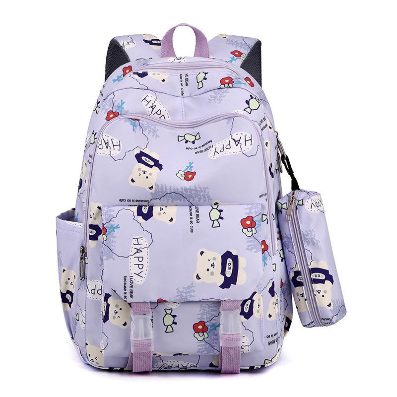Schoolbag wholesale new schoolbag female ins cute middle and high school students casual versatile backpack simple large capacity backpack