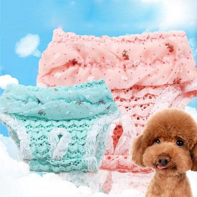 & Living Underwear Chiffon Clothes Cat Supplies Pet Physiological Pants Dog Panties Puppy Diaper