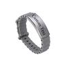 Engrave Logo Custom Name Bracelet Smooth Silicone Stainless Steel For Men Personality Jewelry