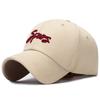 Qi korean style washed cotton pure color hat for men and women couple stereoembroider sunshade baseball cap