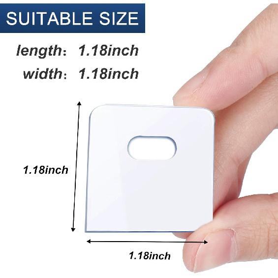 (16 Set/32 Pieces) Clear Vertical Blind Repair Tabs, Vertical Blinds tabs/Blind Fixers for Vertical Blinds Replacement Slats & Parts