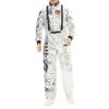 Astronaut Space Program One Piece Costume Jumpsuit for Men Festival Party Cosplay Role Play Adult Outfit Suit