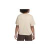 Nike T-Shirt Sportswear Solid Color Logo Print Crew Neck Short Sleeve Kids Tops White DH5750126