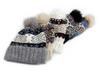 Cat Brother Retro Fair Isle Pom-Pom Knit Hat - Autumn/Winter Warmth