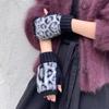 Hands Free Warm Knitted Gloves Thick Half Finger Gloves Fashion Winter Thermal Gloves  For Women