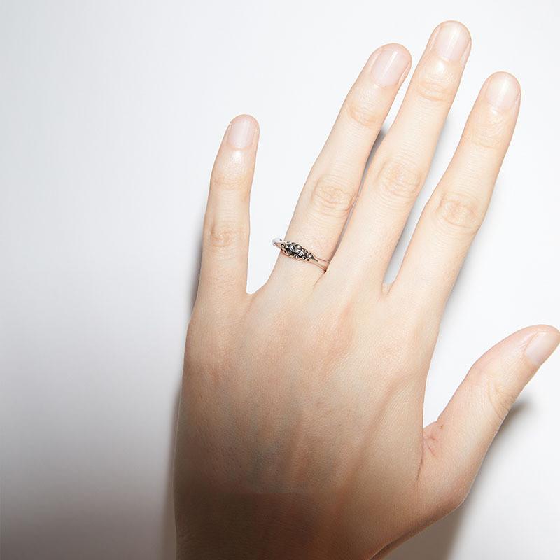 Unique Fashionable Adjustable Copper Ring With Geometric Moon Surface Design For Women