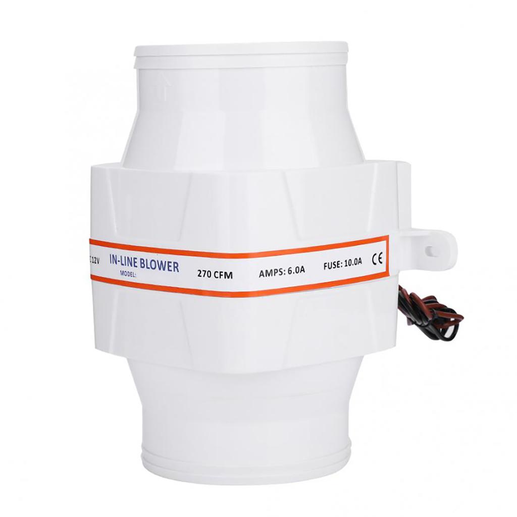 Ventilator de ventilație puternic, silențios, cu suflantă de santină marină în linie de 4 inch, pentru rulotă și iaht