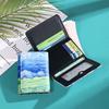 Van Gogh Painting Pattern Wallet Women Folding Leather Short Wallets Niche Design Bank Credit Card Holder Girl's Purse
