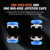 Gaming Joystick Extenders 1 High-Rise 1 Mid-Rise Thumbsticks Caps Thumb Stick Grip Cap for PS5 Playstation Portal Remote Player