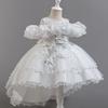 Kids Girls Princess Style Puffy Tulle Wedding Formal Party Dress