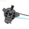 1Pcs H7 Car Bulb Socket Lamp Holder Copper Wire Double Hole Plug Triangle Circle Light Bulb Socket for Vehicle