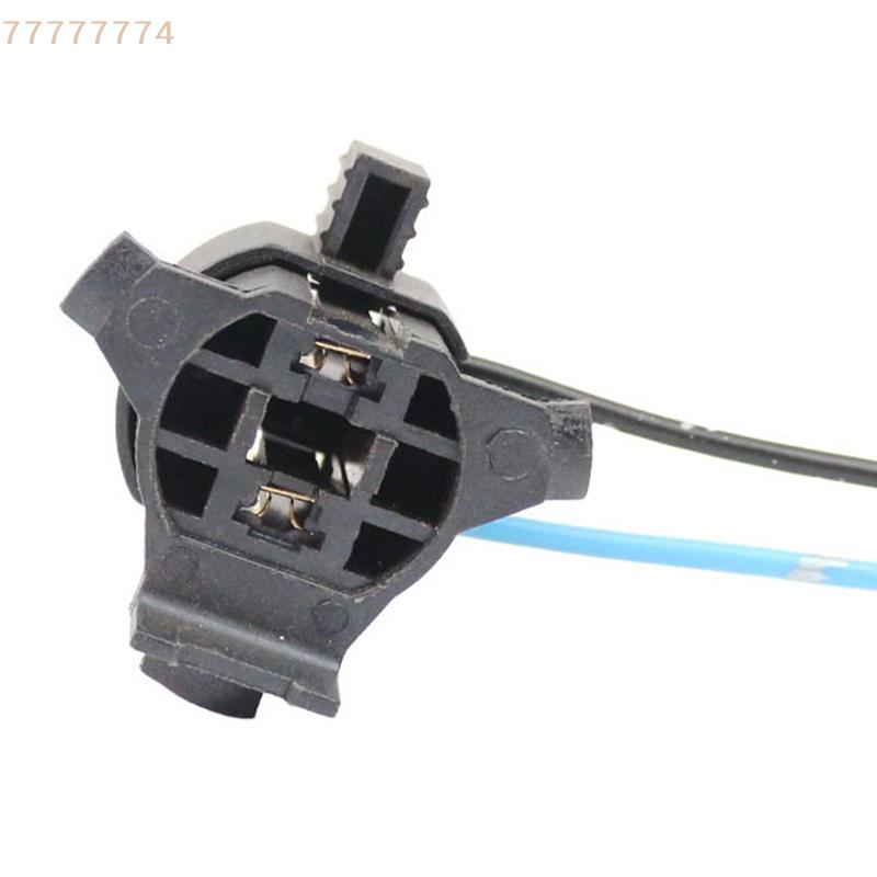 1Pcs H7 Car Bulb Socket Lamp Holder Copper Wire Double Hole Plug Triangle Circle Light Bulb Socket for Vehicle