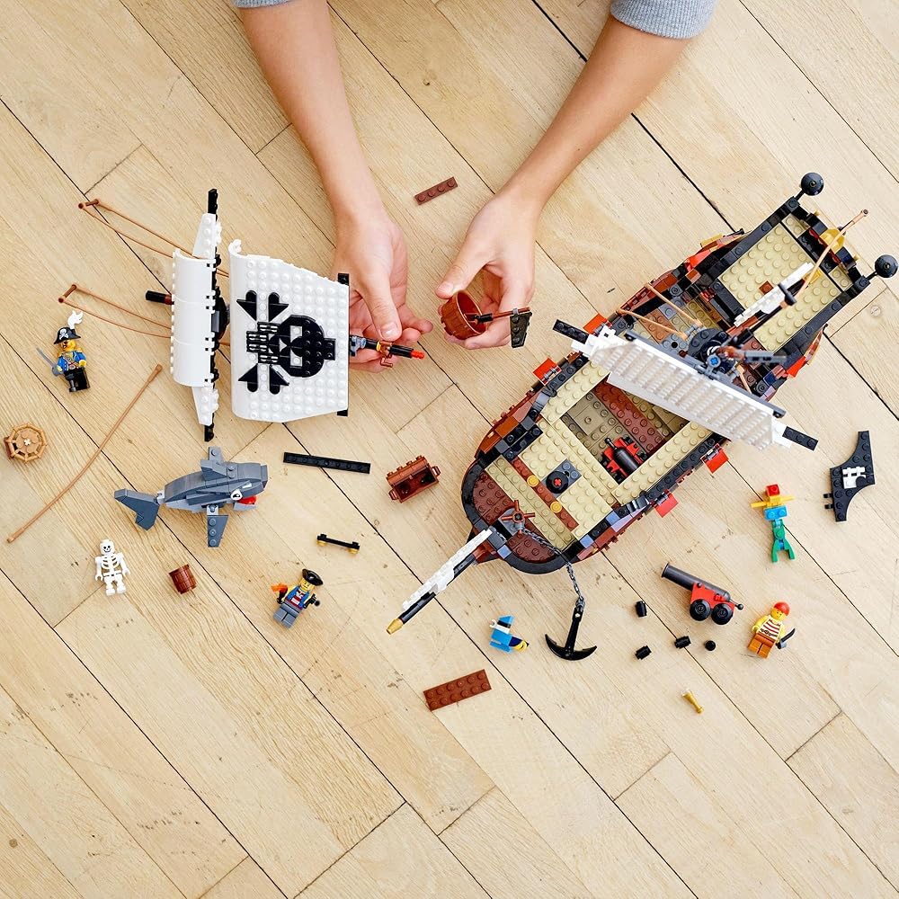 LEGO Creator Pirate Ship Building Set 9-11 Years Old Kids Toy Blocks 31109