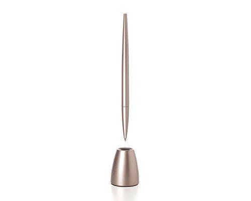 Lexon Scribalu Roller Pen on a Base, Gold, LS 64 D 7