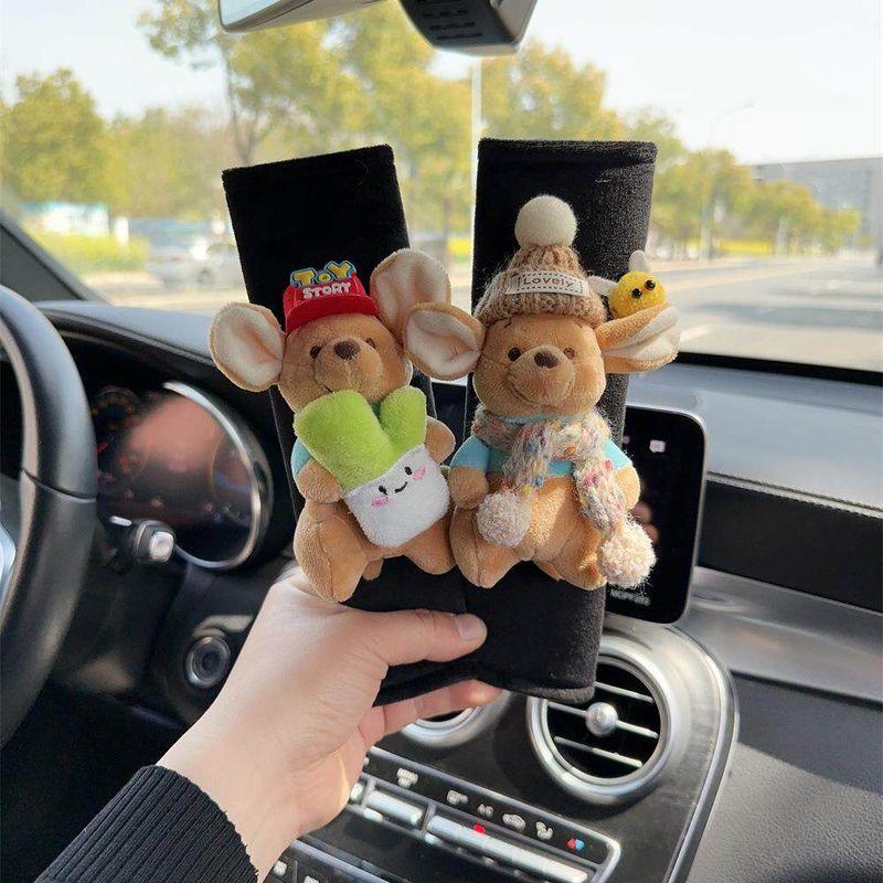Cute Cartoon Seatbelt Shoulder Pads, Extended Car Seatbelt Protectors, In-Car Decoration, Popular Among Women