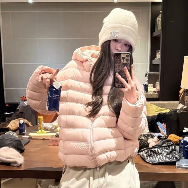Womens Short Puffer Cotton Jacket Winter Slim Fit Lightweight Hooded Coat Couple Fashion Outerwear