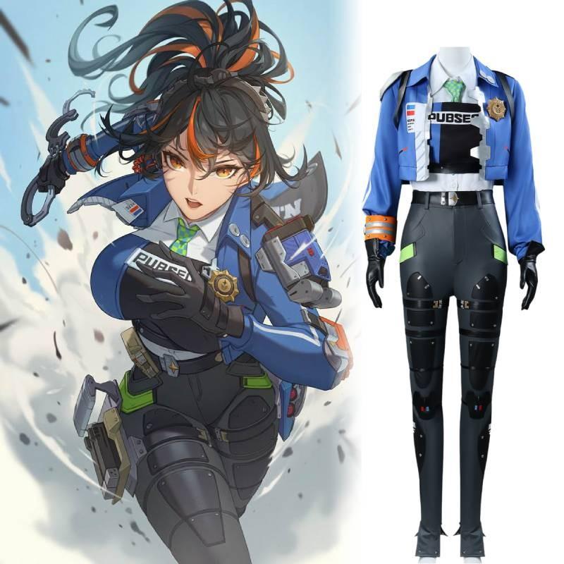 Zenless Zero Zone Zhu Yuan Cosplay Costume Women Uniform Outfit Fullset Suit