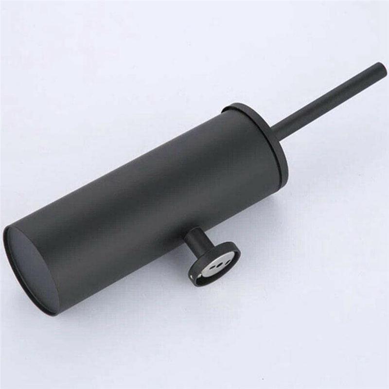 

Black Toilet Brush Holder Steel Cleaning Tool Vertical Mounted Wall Bathroom Toilet Brush-B61B