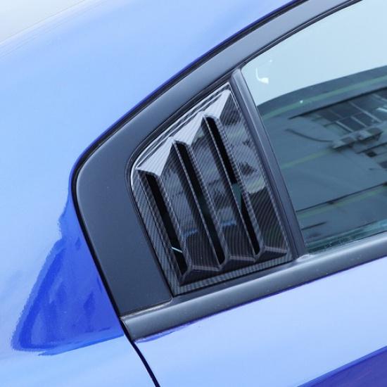Side Window Louvers Air Vent Shades Cover Blinds for Dodge Charger 2011+ Carbon