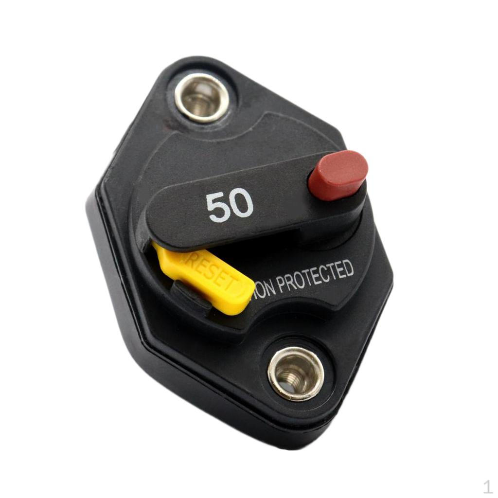 

DC 32V boat Audio Circuit Breaker with Manual Switch 50A AMP