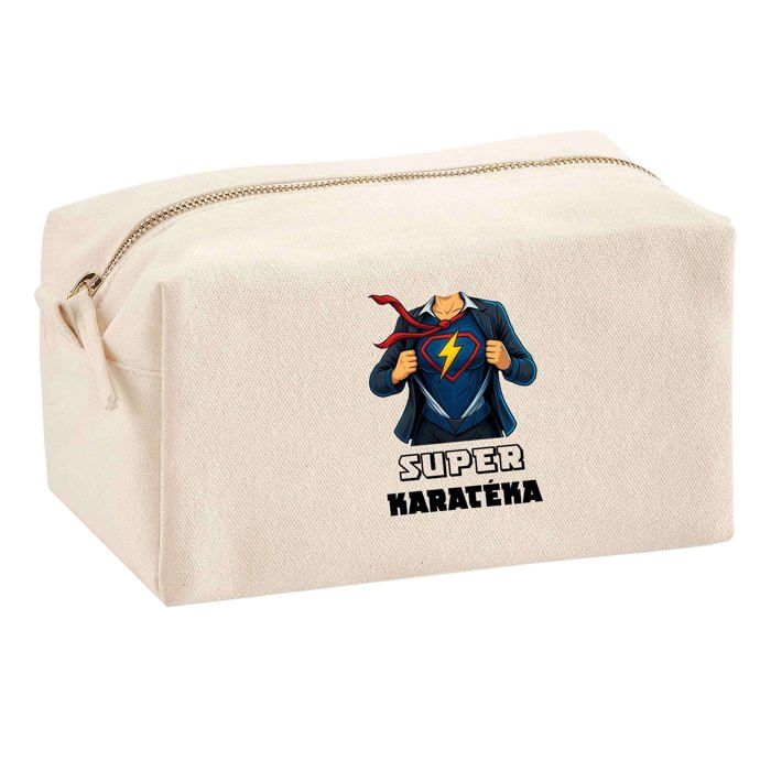 Trousse multifonction Super Karatéka Femme Cadeau Anniversaire Noël Collègue Idée Personnalisé | Trousse Scolaire Fournitures Bureau