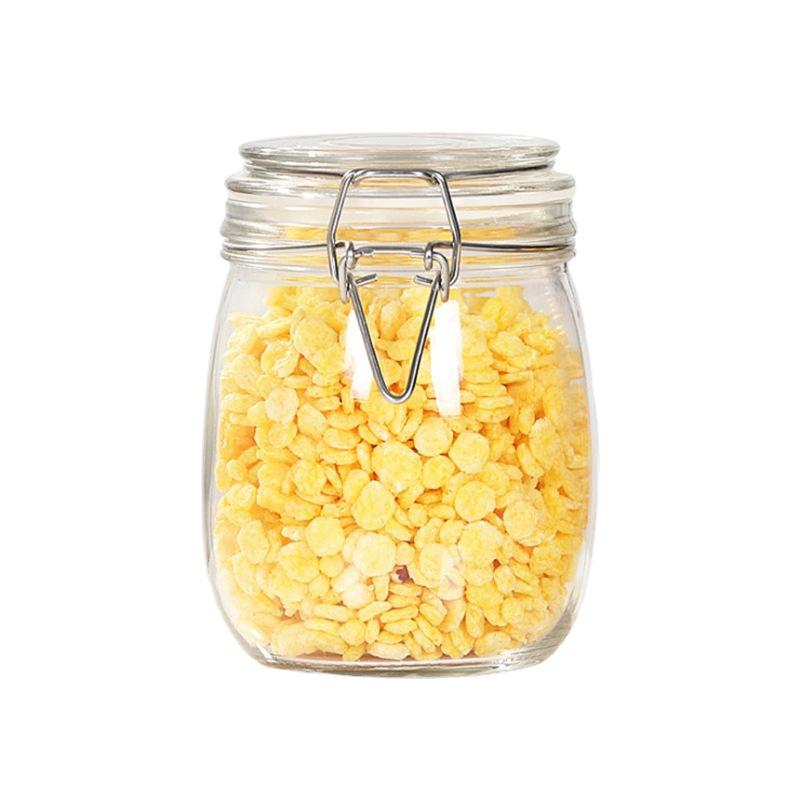 Food-Grade Glass Storage Jar for Nuts, Grains, Wine, Tea, and Honey