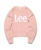 LEE Women Big Twitch Dying Logo Sweatshirt Light Pink