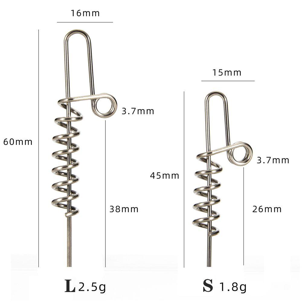 Soft Lure Spring Twist Lock Fishing Hook Centering Pin Bait Lure Soft Lure Spring Twist Lock Fishing Hook Centering Pin Bait Lure
