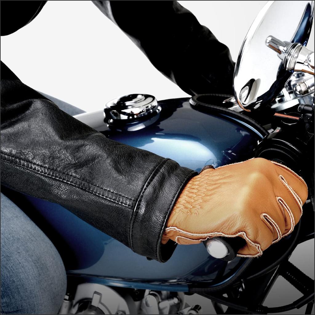 Daytona Motorcycle Leather Jacket Genuine Leather Cafe Riders Black XL Size 23703 (Waxed) Spring/Autumn DL-006 (Men's)