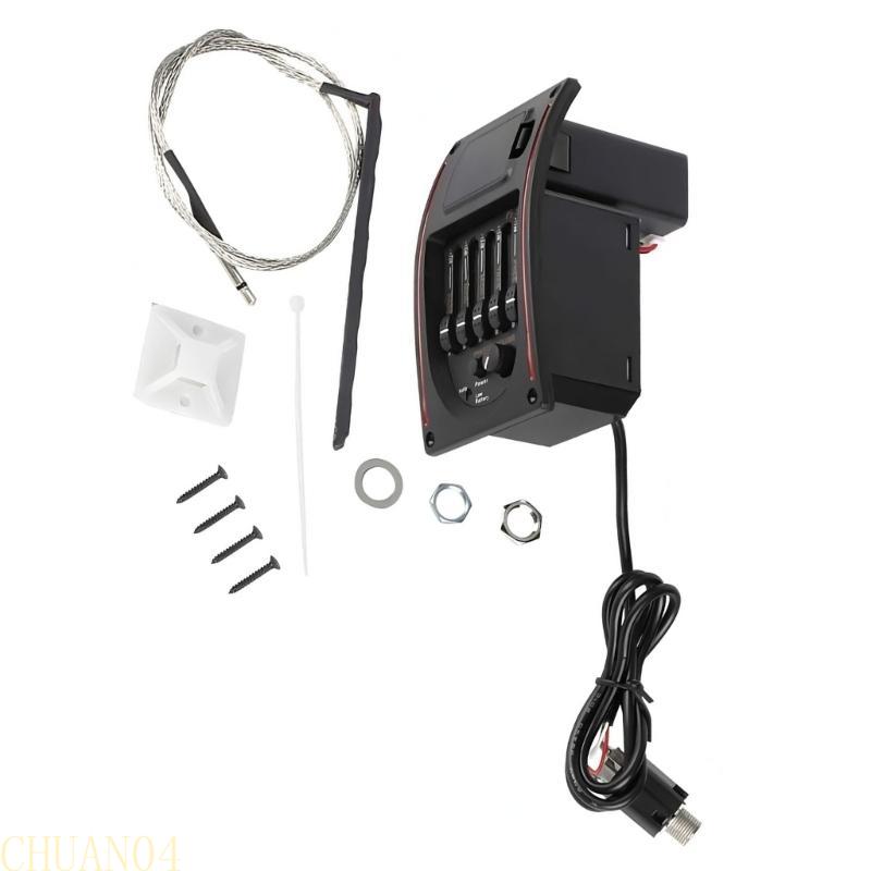 A1A2 Acoustic Guitar 5 Band EQ Preamp Amplifier Guitar Pickup Piezo Systems Guitar Tuner Guitar Pickups