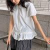 La Chapelle Women's Lace Trim Short Sleeve T-Shirt