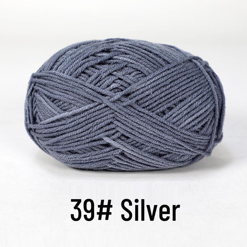 Baby 4-lagiges Milchbaumwollgarn zum Stricken von DIY-Schals oder Decken