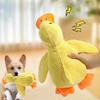 Plush Companion Sleeping Duck Dog Toys for Small Large Dogs Bite Resistant Teeth Grinding Sound Relief Duck Sound Toy