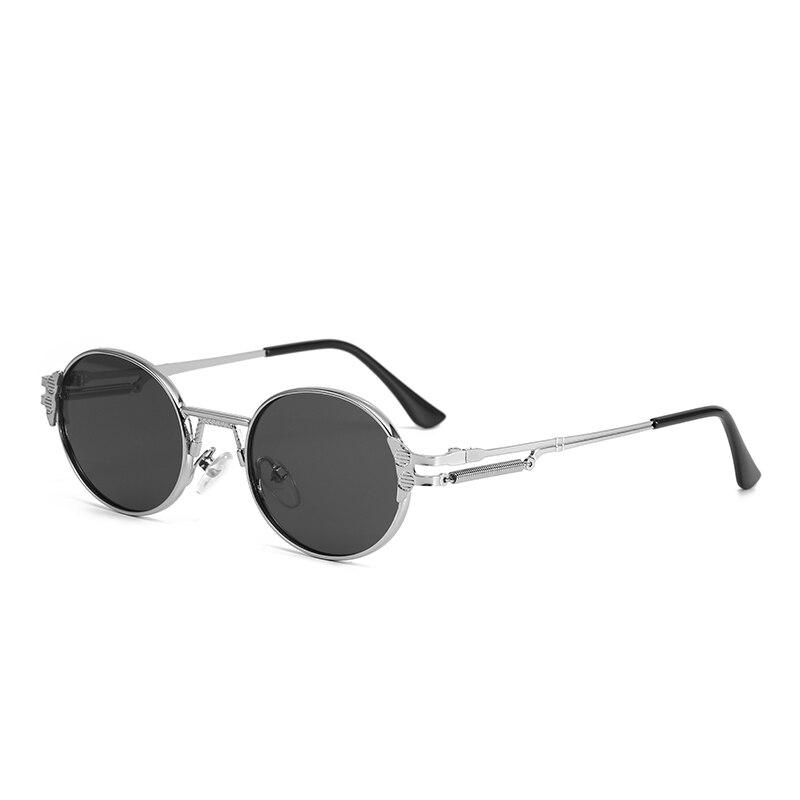 New Round Frame Retro Metal Sunglasses Personalized Unisex Fashion Eyewear For Men And Women