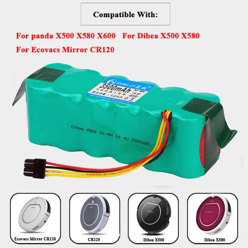 PALO 14.4V 3500mAh Sweeping robot NiMH battery for Panda X500 X580/Kitfort KT504 Haier T322 T321 T320 T325 Ecovacs Mirror CR120